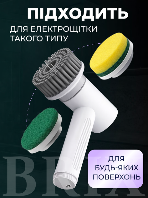 Насадки для электрощетки универсальные сменные, набор 3 шт Диаметр 7.5 см - изображение 3