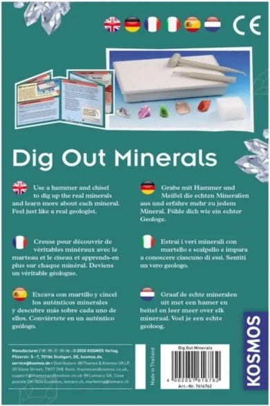 Zestaw naukowy Kosmos Wykopaliska Minerałów 617202 (4002051617202) - obraz 2