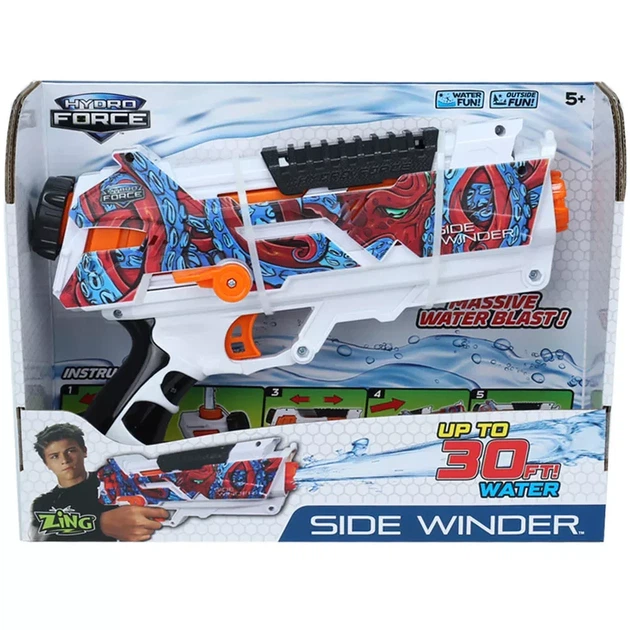 Бластер водный Zing Hydro Force Side Winder (ZG658) - Фото 6 Бластер водный Zing Hydro Force Side Winder (ZG658) - изображение 6