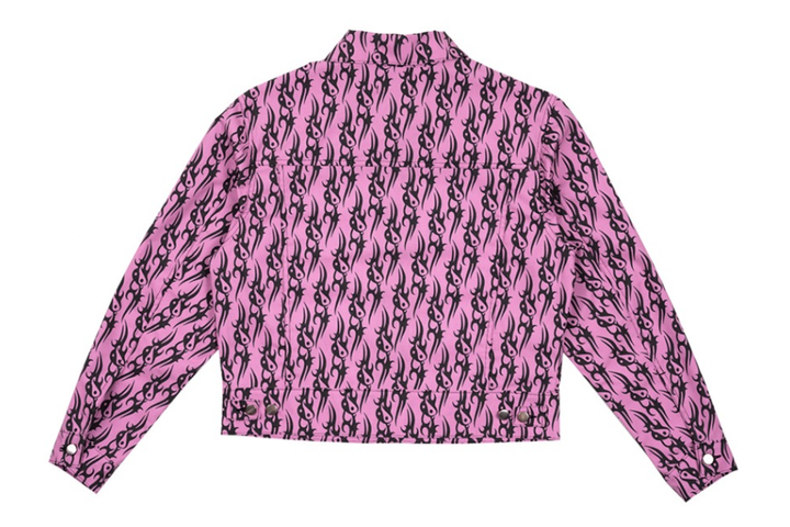 Жіноча куртка з рожевою катаною Tribal Love Рожеві місцеві герої M SS21J0002 (M) - изображение 3