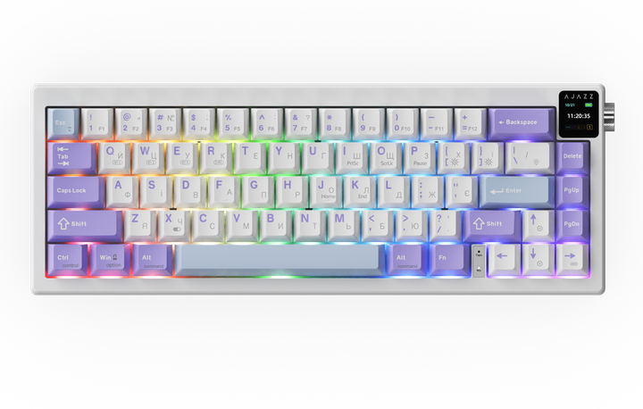 Бездротова механічна клавіатура Ajazz AK650 Flying Fish Switch - Purple (AK650-FF-PWB) - зображення 2