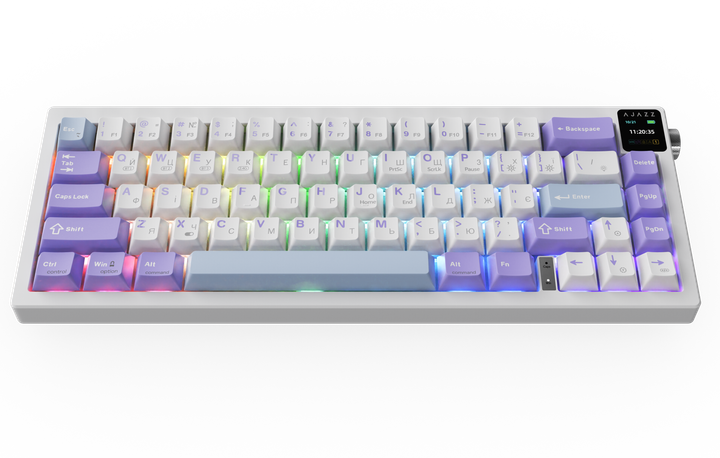Бездротова механічна клавіатура Ajazz AK650 Flying Fish Switch - Purple (AK650-FF-PWB) - зображення 6