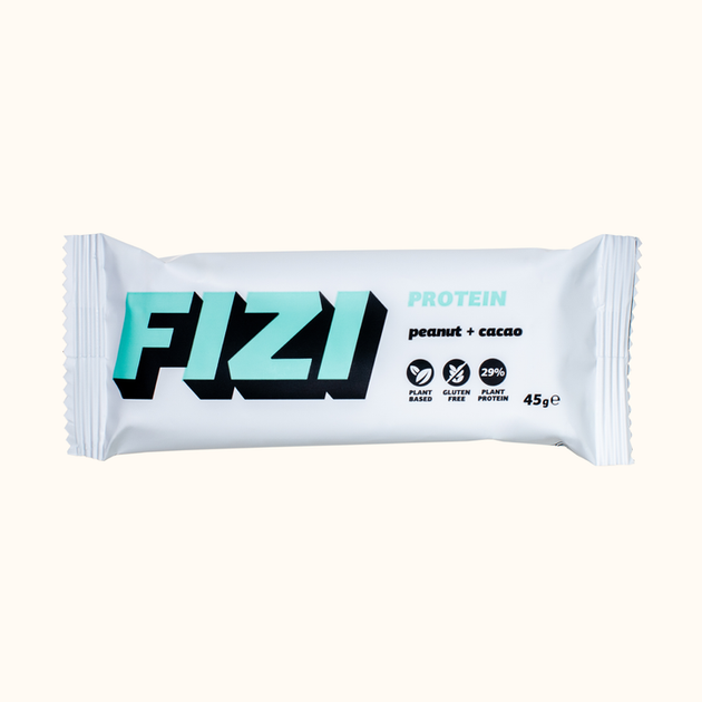 Протеиновый батончик FIZI Арахис-какао 45 г 10 шт (2514020301) - изображение 4