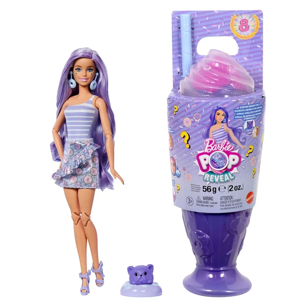 Кукла Barbie Pop Reveal Любимые сладости Сиреневый милкшейк (JFY60) - изображение 6