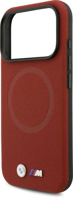 Etui plecki BMW M FW Logo Metal MagSafe do Apple iPhone 17 Pro Red (BMHMP17L25PFWSMR) - obraz 6