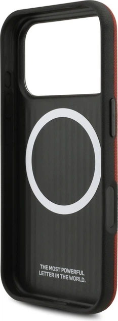 Etui plecki BMW M FW Logo Metal MagSafe do Apple iPhone 17 Pro Red (BMHMP17L25PFWSMR) - obraz 7