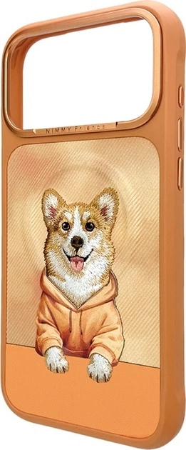Etui plecki Nimmy Gentle Pets Series Dog MagSafe do Apple iPhone 17 Pro Orange (N-YSMC-IP17-PRO-024) - obraz 2