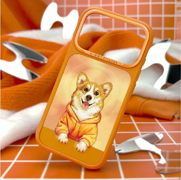 Etui plecki Nimmy Gentle Pets Series Dog MagSafe do Apple iPhone 17 Pro Orange (N-YSMC-IP17-PRO-024) - obraz 7