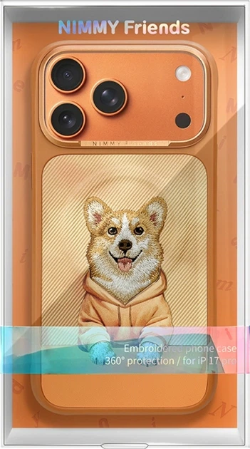 Etui plecki Nimmy Gentle Pets Series Dog MagSafe do Apple iPhone 17 Pro Orange (N-YSMC-IP17-PRO-024) - obraz 8