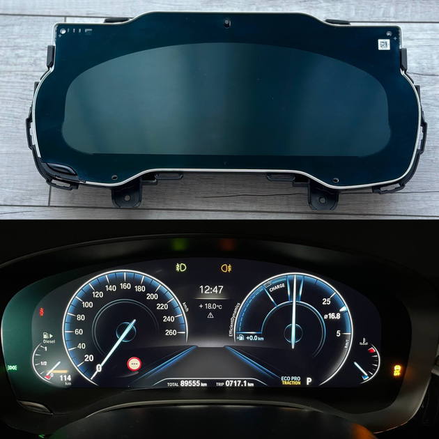 6WB Приборка BMW G30/G32/G11/G01/G02 Без Колец Переходная Обнулена HUD - изображение 3