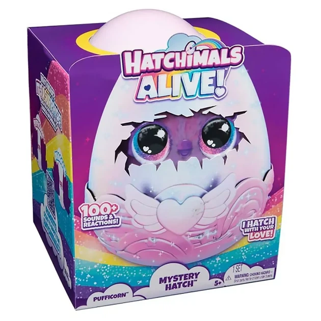 Игрушка интерактивная Hatchimals Alive! Паффи в яйце (SM19201/6069132) - изображение 9