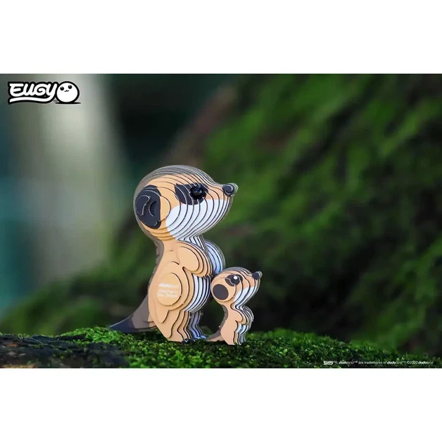 Сборная 3D модель Eugy Зоопарк Сурикат (XEG-046) - изображение 8