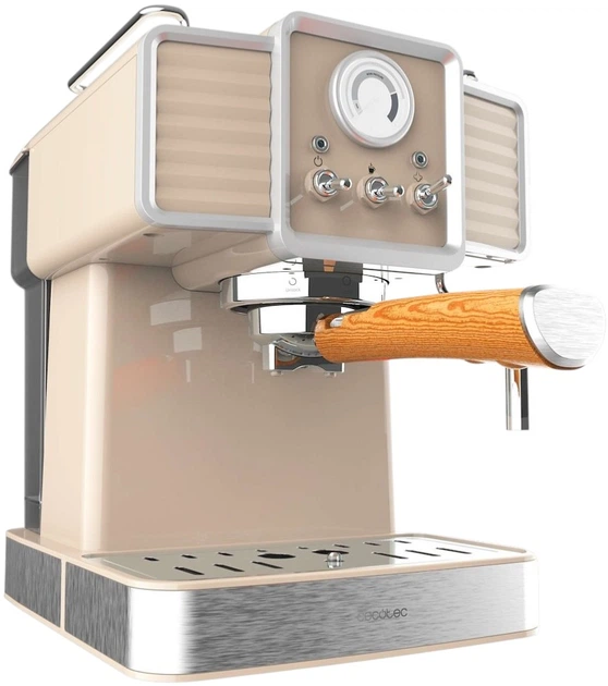 Ekspres do kawy kolbowy Cecotec Power Espresso 20 Tradizionale Light Beige (01585) - obraz 2