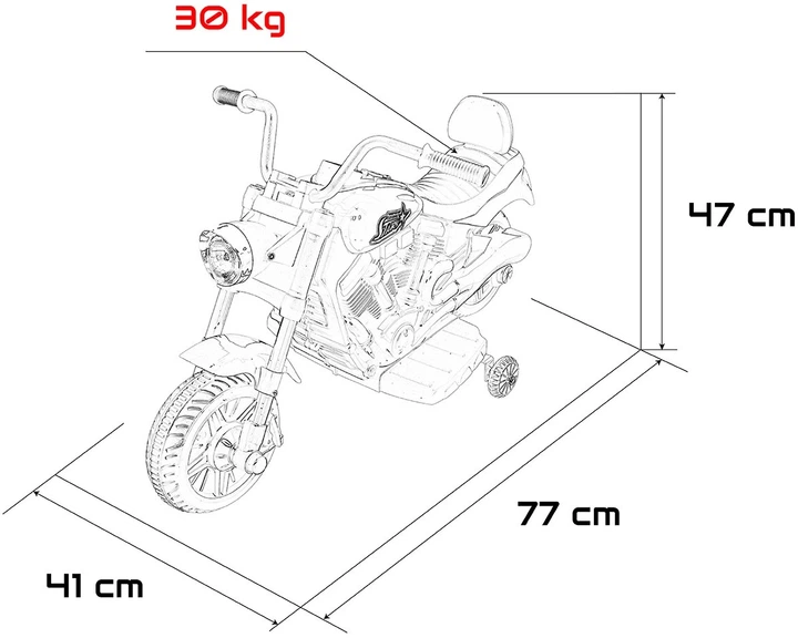 Motor elektryczny dla dzieci Star 1-osobowy Niebieski (5903864960099) - obraz 7