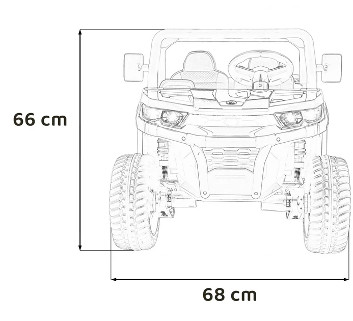 Samochód elektryczny dla dzieci Pick-Up Speed 900 1-osobowy Czerwony (5903864956061) - obraz 7