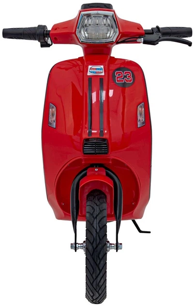 Skuter elektryczny dla dzieci Retro 23 1-osobowy Czerwony (5903864983593) - obraz 2