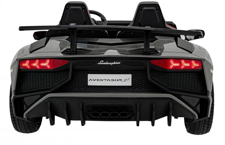 Samochód elektryczny dla dzieci Lamborghini Aventador SV 2-osobowy Szary (5903864940503) - obraz 4