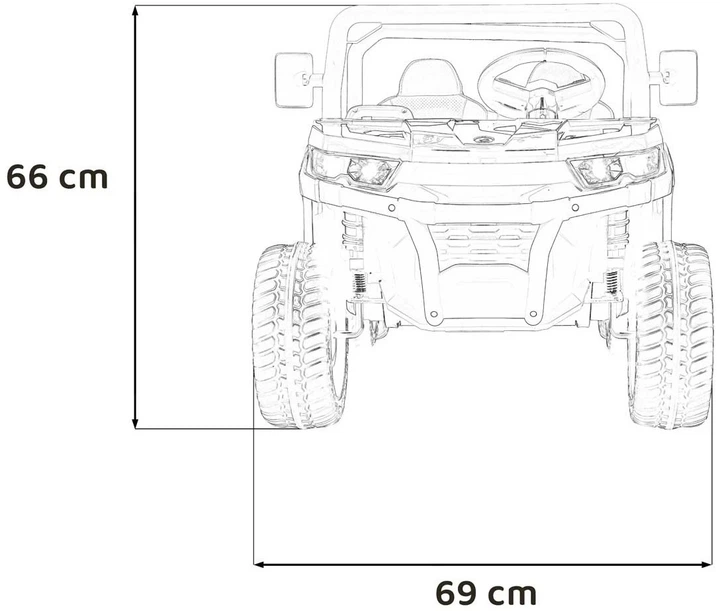 Samochód elektryczny dla dzieci Farmer Truck Speed 900 1-osobowy Niebieski (5903864943580) - obraz 9