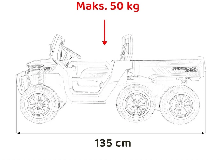 Samochód elektryczny dla dzieci Farmer Truck Speed 900 1-osobowy Zielony (5903864943597) - obraz 10