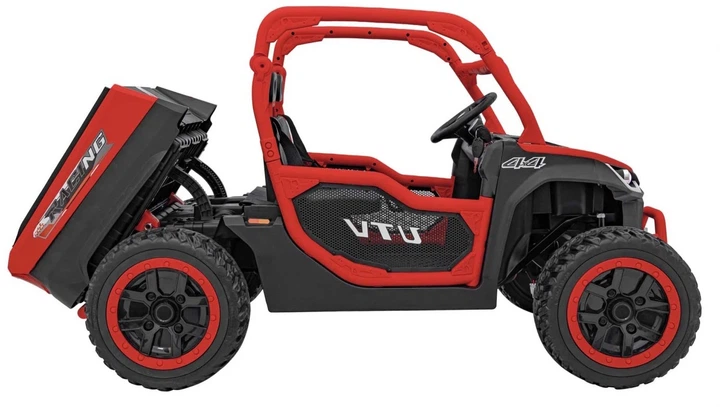 Samochód elektryczny dla dzieci Farmer Truck UTV Racing 2-osobowy Czerwony (5903864944075) - obraz 6