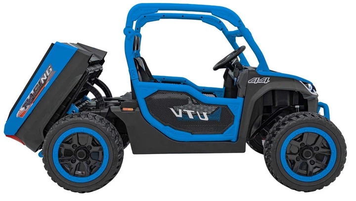Samochód elektryczny dla dzieci Farmer Truck UTV Racing 2-osobowy Niebieski (5903864944068) - obraz 6