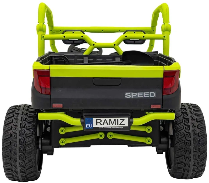Samochód elektryczny dla dzieci Farmer Truck UTV Racing 2-osobowy Zielony (5903864944051) - obraz 4