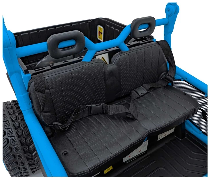 Samochód elektryczny dla dzieci Farmer Truck UTV Racing 2-osobowy Niebieski (5903864944068) - obraz 8