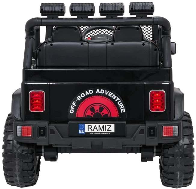 Samochód elektryczny dla dzieci Jeep Beast 1-osobowy Czarny (5903864960044) - obraz 4