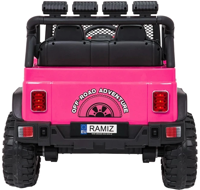 Samochód elektryczny dla dzieci Jeep Beast 1-osobowy Różowy (5903864960068) - obraz 4