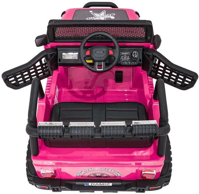 Samochód elektryczny dla dzieci Jeep Beast 1-osobowy Różowy (5903864960068) - obraz 5