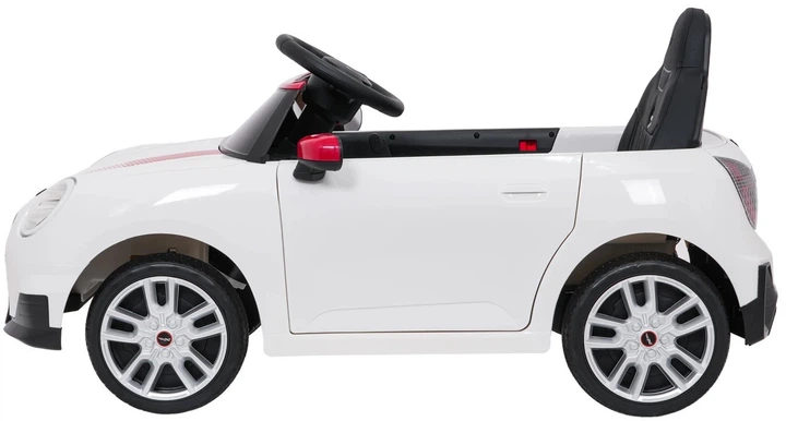 Samochód elektryczny dla dzieci Mini Cooper 1-osobowy Biały (5903864960204) - obraz 3