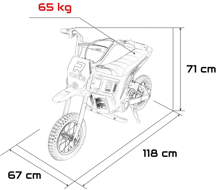 Motor elektryczny dla dzieci RZ56 Max 1-osobowy Niebieski (5903864960181) - obraz 6