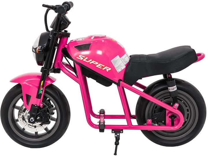 Motor elektryczny dla dzieci Supermoto 1-osobowy Różowy (5903864960891) - obraz 3