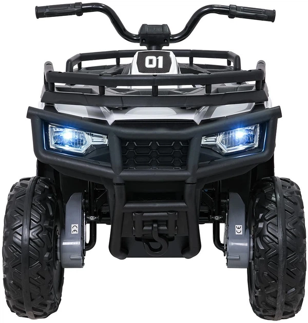 Samochód elektryczny dla dzieci Quad ATV Wolf 1-osobowy Biały (5903864960365) - obraz 2