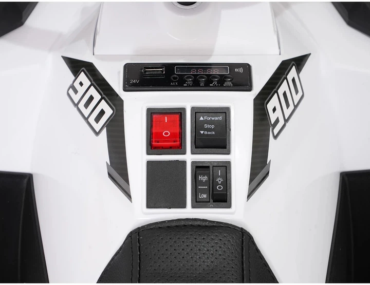 Samochód elektryczny dla dzieci Quad ATV Wolf 1-osobowy Biały (5903864960365) - obraz 6