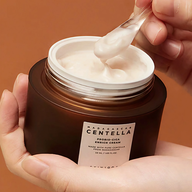 Восстанавливающий крем для лица с пробиотиками SKIN1004 Madagascar Centella Probio-Cica Enrich Cream 50 мл - Фото 3 Восстанавливающий крем для лица с пробиотиками SKIN1004 Madagascar Centella Probio-Cica Enrich Cream 50 мл - изображение 3