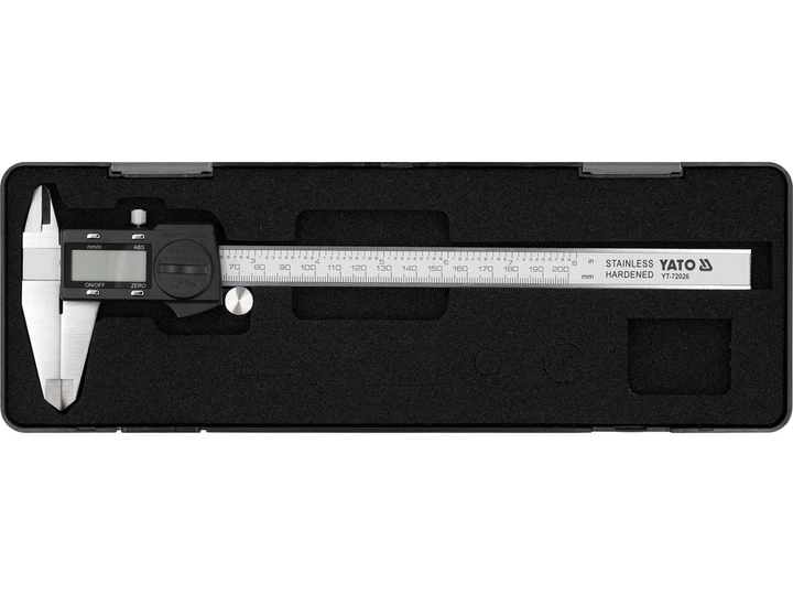 Suwmiarka cyfrowa Yato 200 mm z wodoodporna YT-72026 (5906083120985) - obraz 4