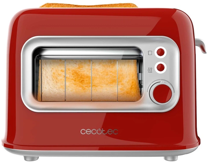 Toster Cecotec RetroVision Czerwony (08043) - obraz 3