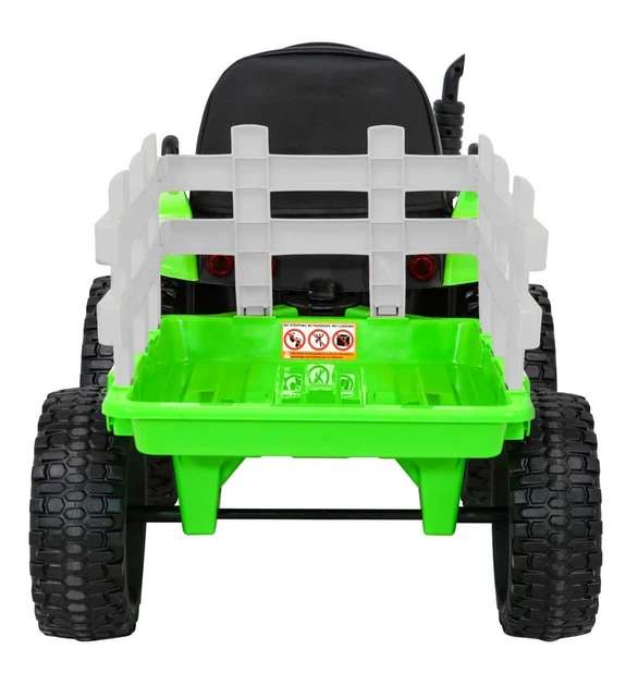 Traktor elektryczny dla dzieci Blow z przyczepą 1-osobowy Zielony (5903864908176) - obraz 4
