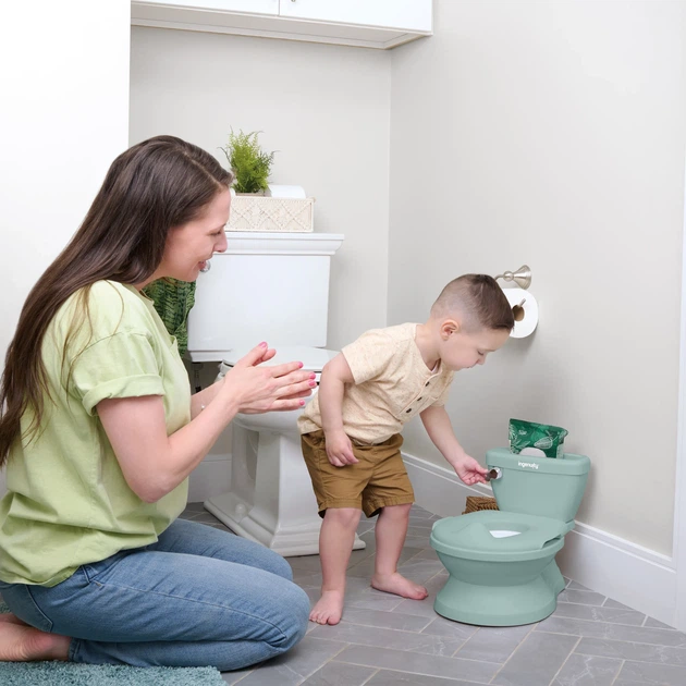 Детский горшок-унитаз Ingenuity "My Size. Potty Pro", Зеленый - Фото 4 Детский горшок-унитаз Ingenuity "My Size. Potty Pro", Зеленый - изображение 4