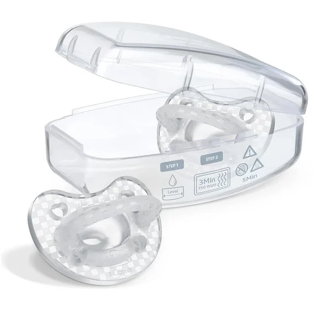 Пустушка Chicco PhysioForma Crystal, силікон, 2-6 міс., 2 шт. - зображення 4