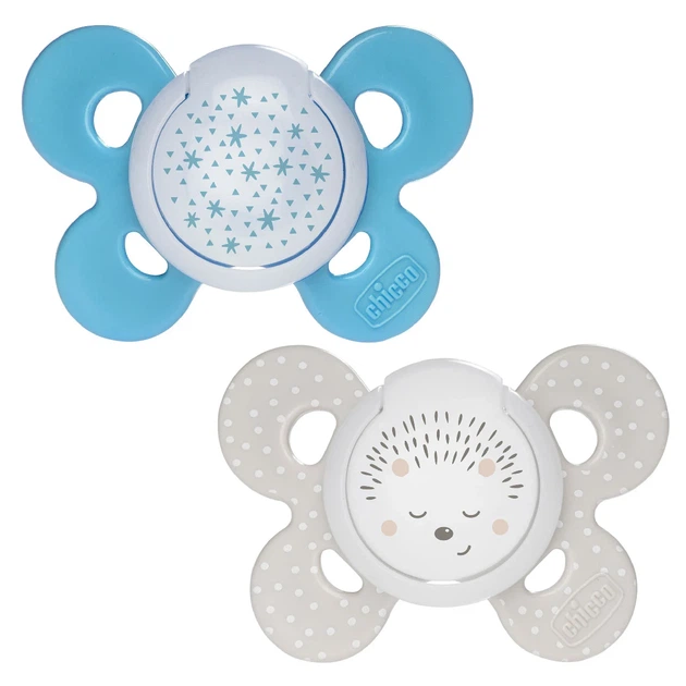 Пустышка Chicco Physio Comfort, силикон, 16-36 мес., 2 шт., Голубой - изображение 2
