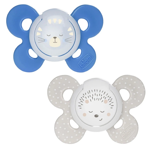 Пустышка Chicco Physio Comfort, силикон, 16-36 мес., 2 шт., Голубой - изображение 3