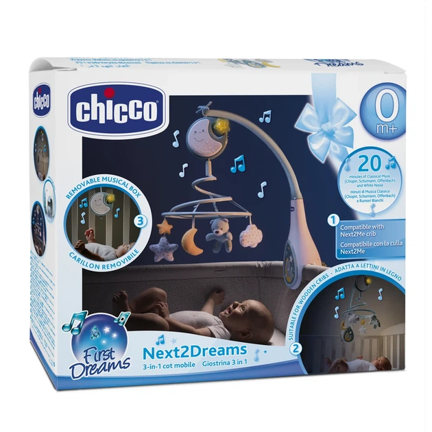 Мобиль на кроватку Chicco "Next2Dreams", Голубой - Фото 9 Мобиль на кроватку Chicco "Next2Dreams", Голубой - изображение 9