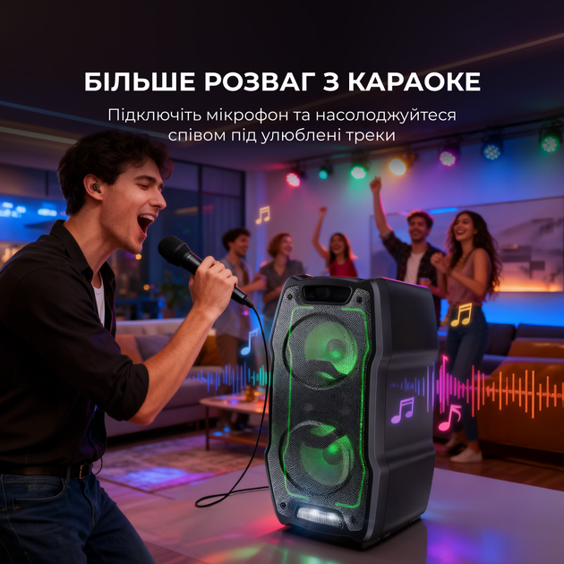 Портативная колонка Sharp PS-931 XParty Sing Party - изображение 7