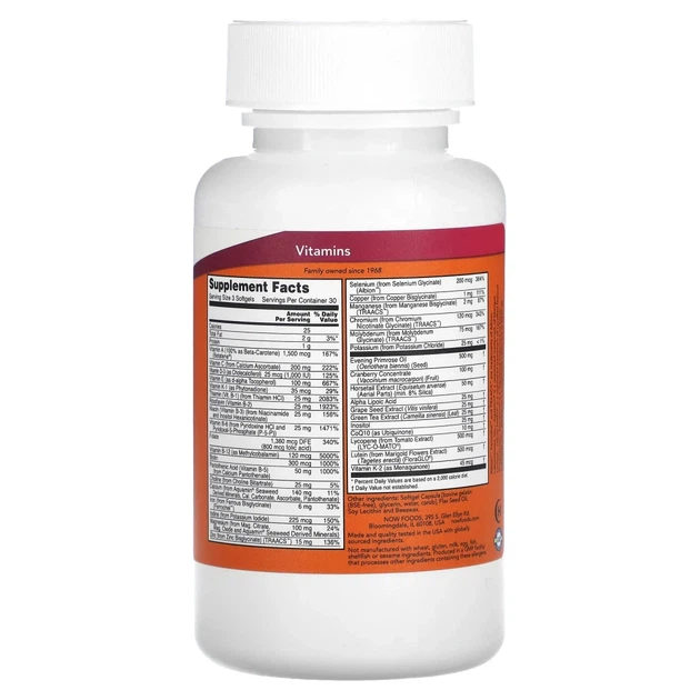 Вітаміни для жінок Єва (Eve Softgels) 90 капсул (NOW-03802) - изображение 2