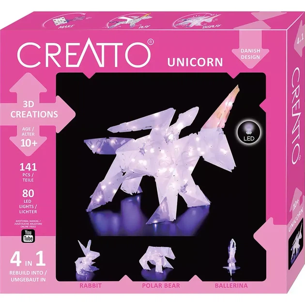 Набір для творчості Kosmos Creatto Unicorn (3539) - Фото 6 Набір для творчості Kosmos Creatto Unicorn (3539) - зображення 6