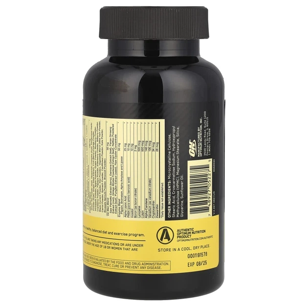 Optimum Nutrition, Opti-Men, мультивітаміни для активних чоловіків, 150 таблеток (OPN-05227) - Фото 3 Optimum Nutrition, Opti-Men, мультивітаміни для активних чоловіків, 150 таблеток (OPN-05227) - изображение 3