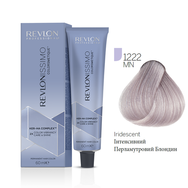 Краска для волос Супер Блонд 1222 MN Перламутровый блондин Revlon Professional Revlonissimo Super Intense Blonde 60 мл - Фото 1 Краска для волос Супер Блонд 1222 MN Перламутровый блондин Revlon Professional Revlonissimo Super Intense Blonde 60 мл - изображение 1