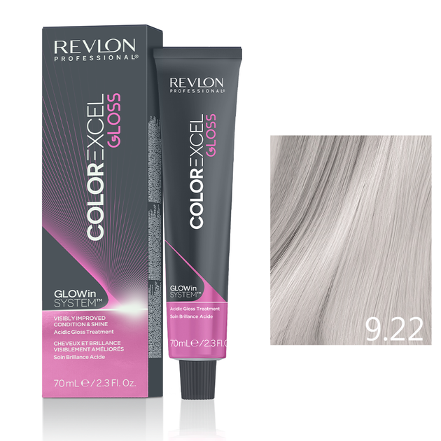 Безаміачна фарба кислотний тонер для волосся Глос 9.22 Світла лаванда Revlon Professional Color Excel Gloss 70 мл - зображення 2